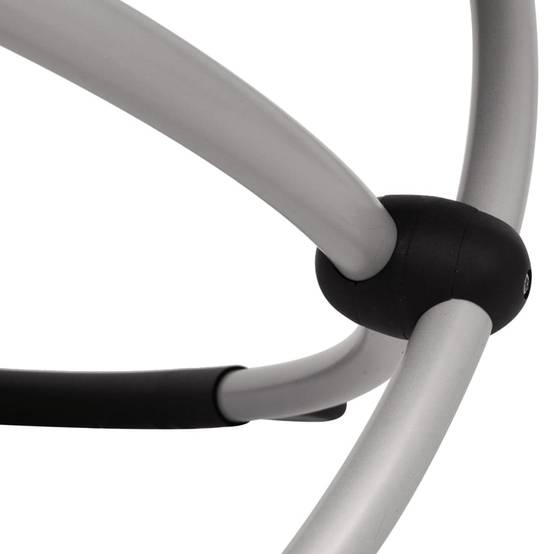 Vidaxl - Chaise longue géométrique d'extérieur Acier Noir et gris vidaXL 42400 - Imagen 8