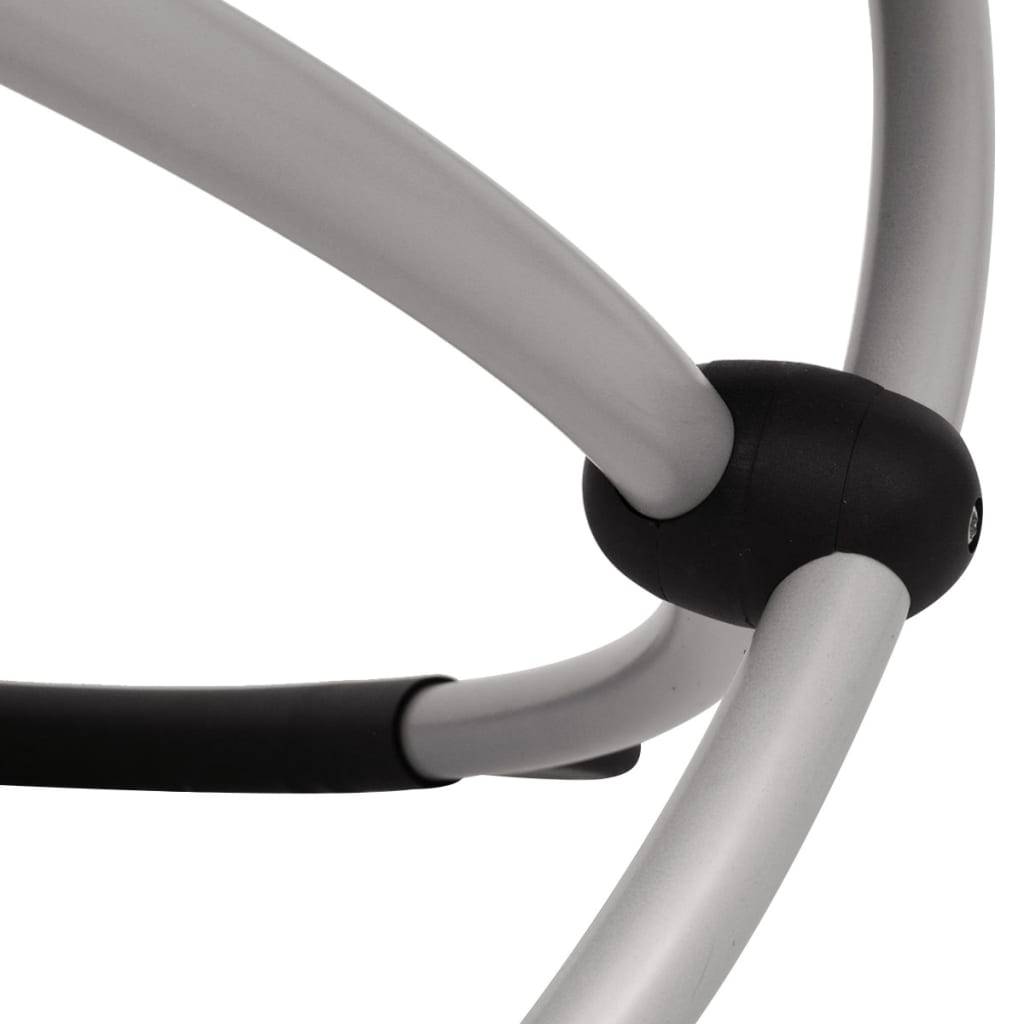 Vidaxl - Chaise longue géométrique d'extérieur Acier Noir et gris vidaXL 42400 - Imagen 8