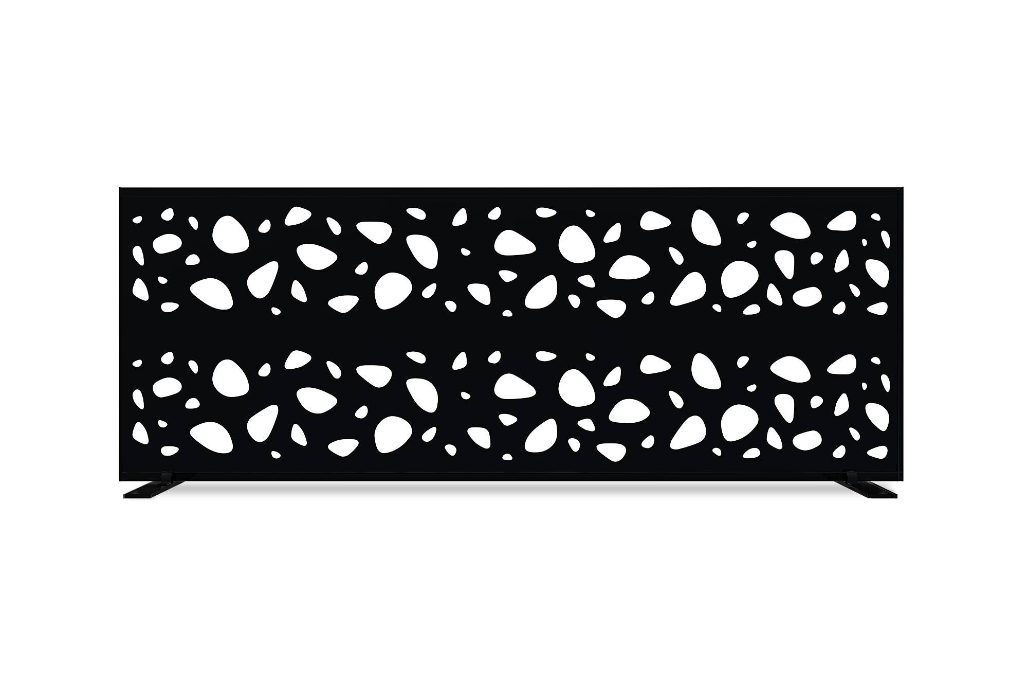 CASANOOV - Casanoov Lot de 2 panneaux décoratifs SUNNY Noir H.160 cm motifs sur les côtés - Image 8
