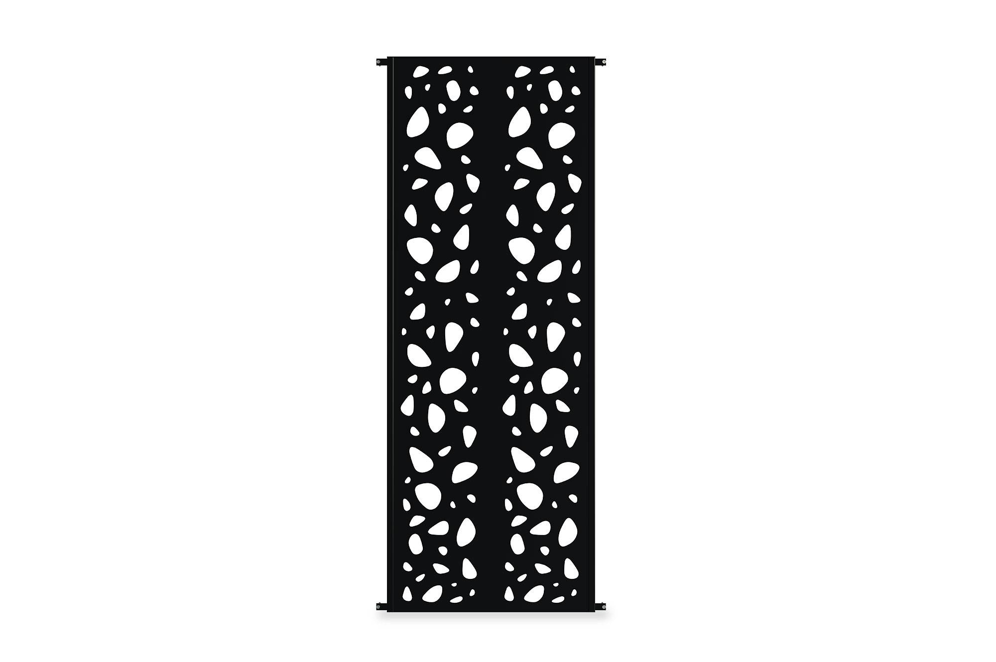 CASANOOV - Casanoov Lot de 2 panneaux décoratifs SUNNY Noir H.160 cm motifs sur les côtés - Image 5