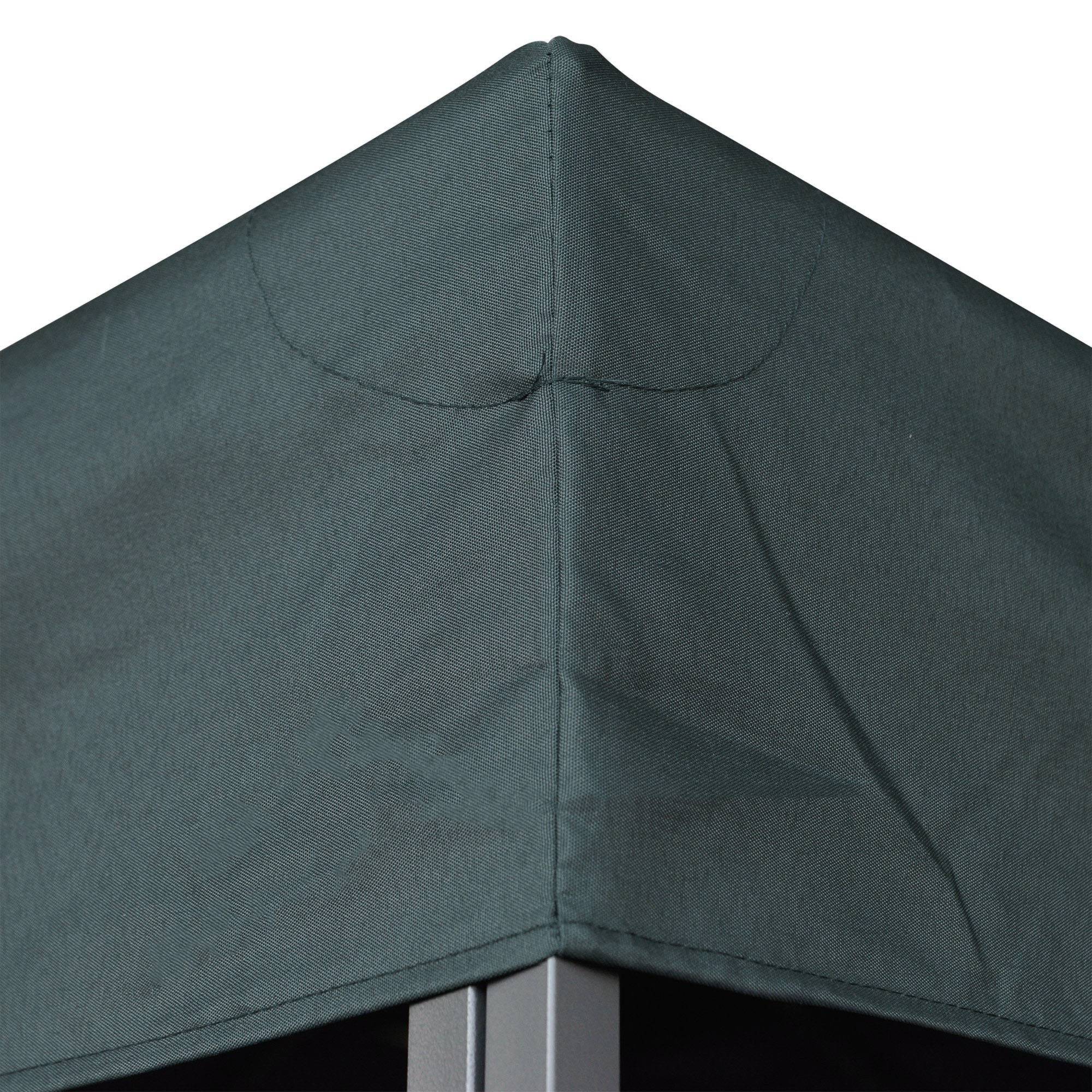 Outsunny - Toit de Remplacement Toile pour Gazebo Pavillon Tonnelle Tente 3x3m Gris foncé - Outsunny - Image 8
