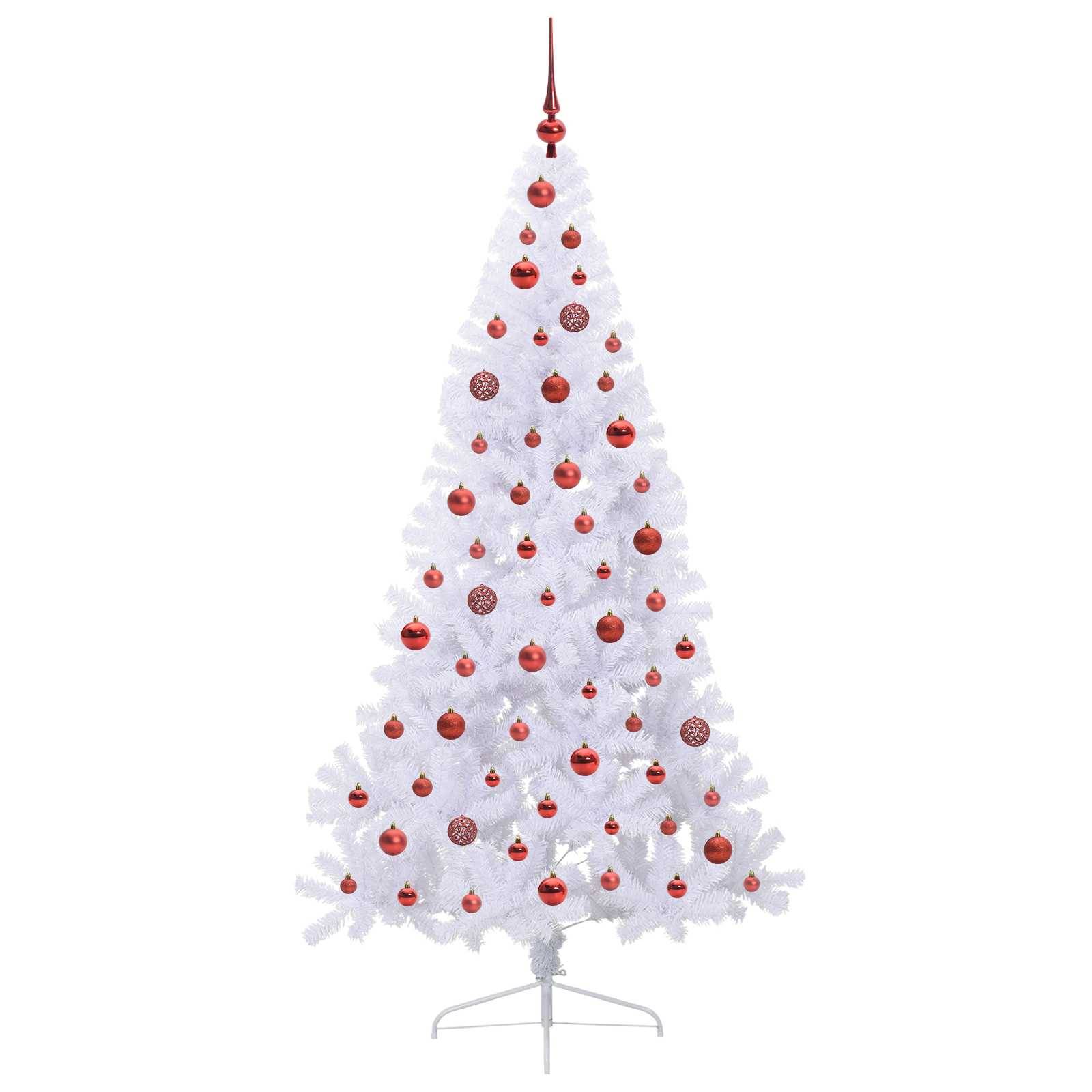 Vidaxl - Sapin de Noël artificiel avec 300 LED Blanc 180 cm PVC et Acier vidaXL 3426812 - Image 5