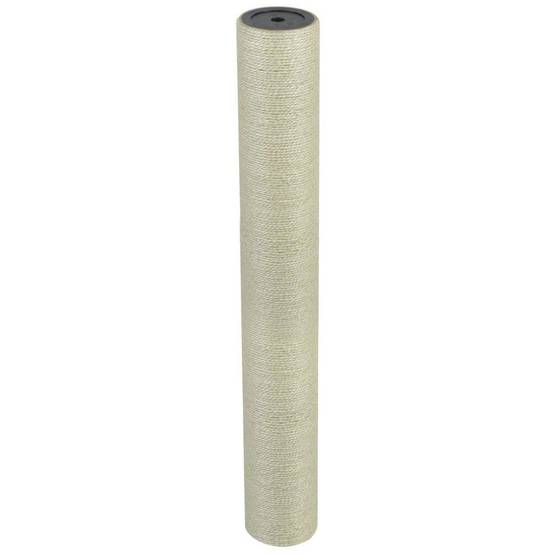 Arbre à chat griffoir grattoir niche jouet animaux peluché 8 x 60 cm 10 mm beige - Image 1