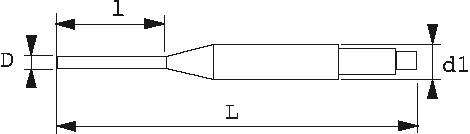 Chasse clous 4,5 mm SAM - 7-F-45 - Imagen 2