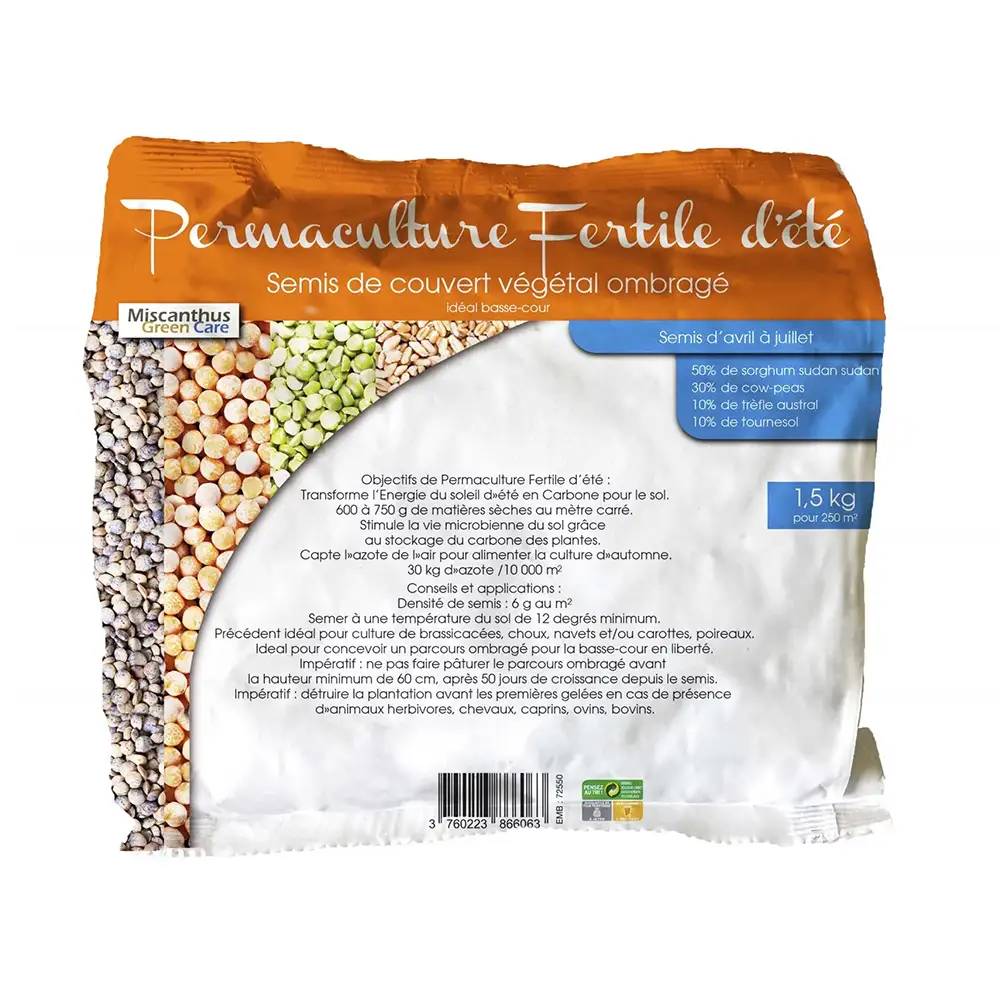 Autre - Semis d'Engrais Vert d'Été pour Couvert Végétal - Permaculture Fertile® (Sac de 1,5kg) - Image 4