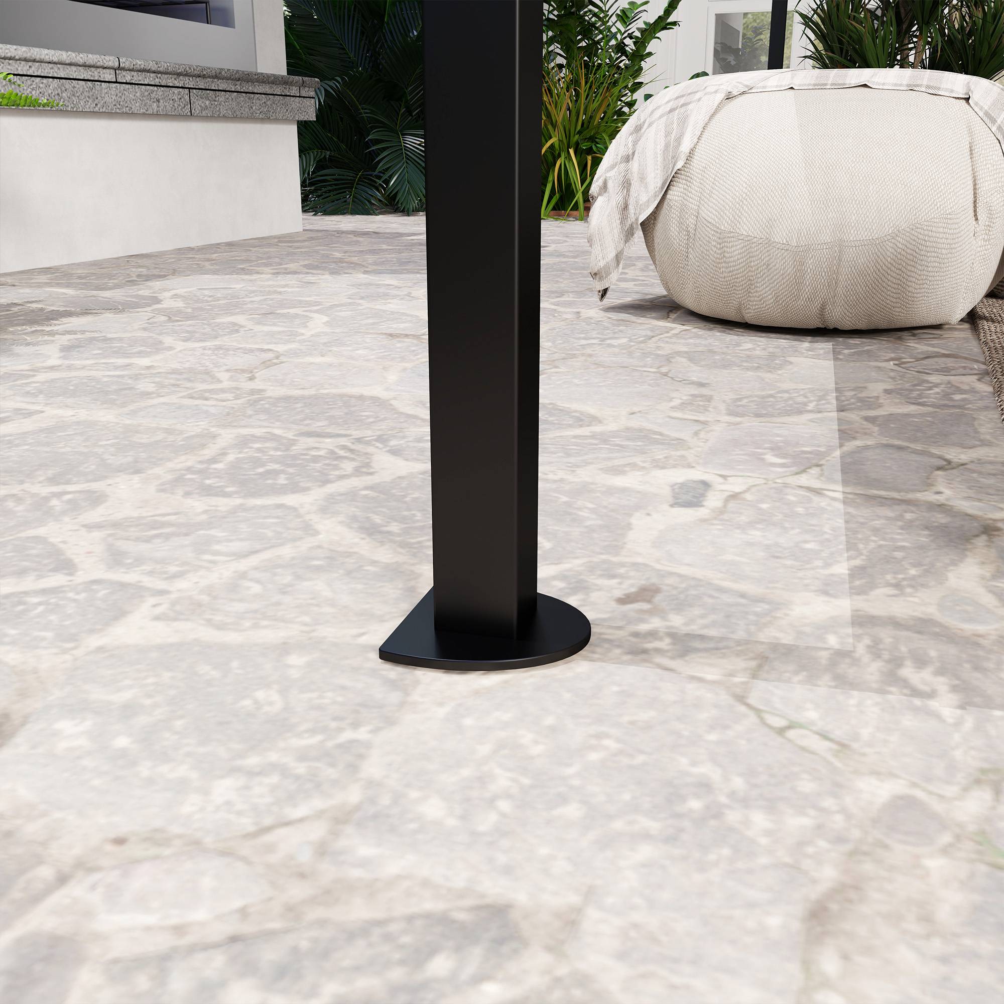 Outsunny - Pergola tonnelle de jardin auvent réglable acier polyester haute densité crème - OUTSUNNY - Image 9