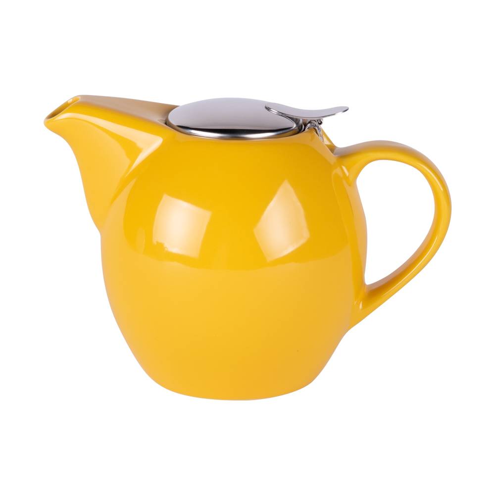 Théière Uno Table Passion 0,9 L En Grès Jaune – Filtre Inox Amovible, Micro-ondes & Lave-vaisselle OK