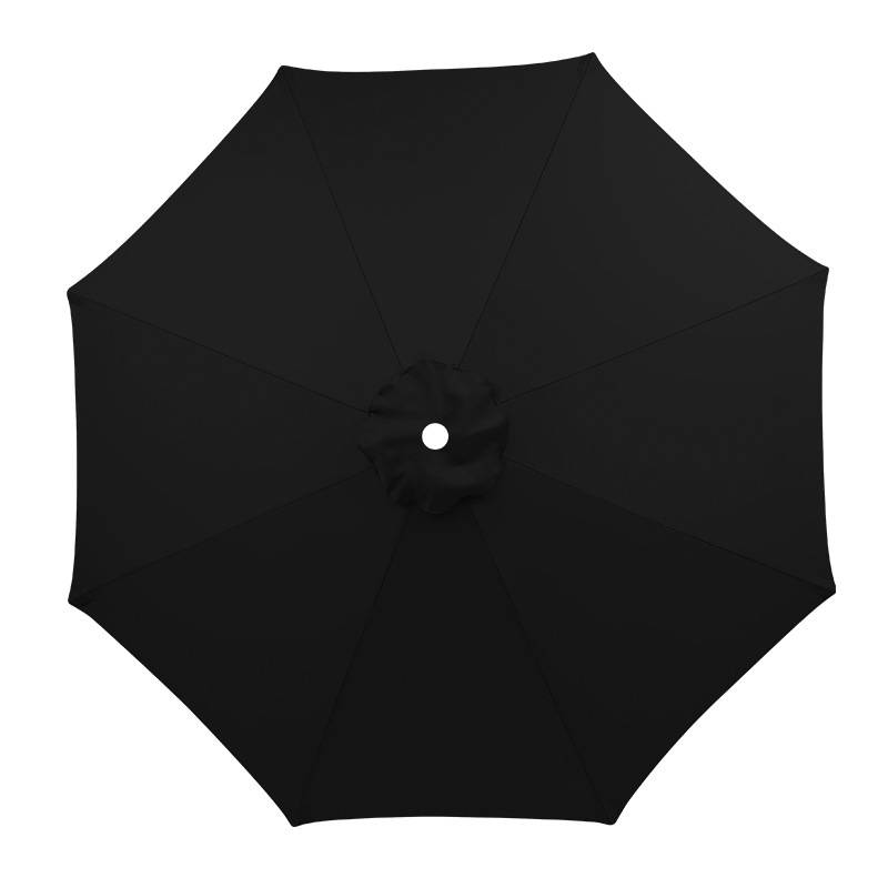 Parasol de jardin Auvent de rechange universel de terrasse, compatible avec un parasol de 3m à 8 baleines, auvent uniquement,noir-Lytech - Image 1