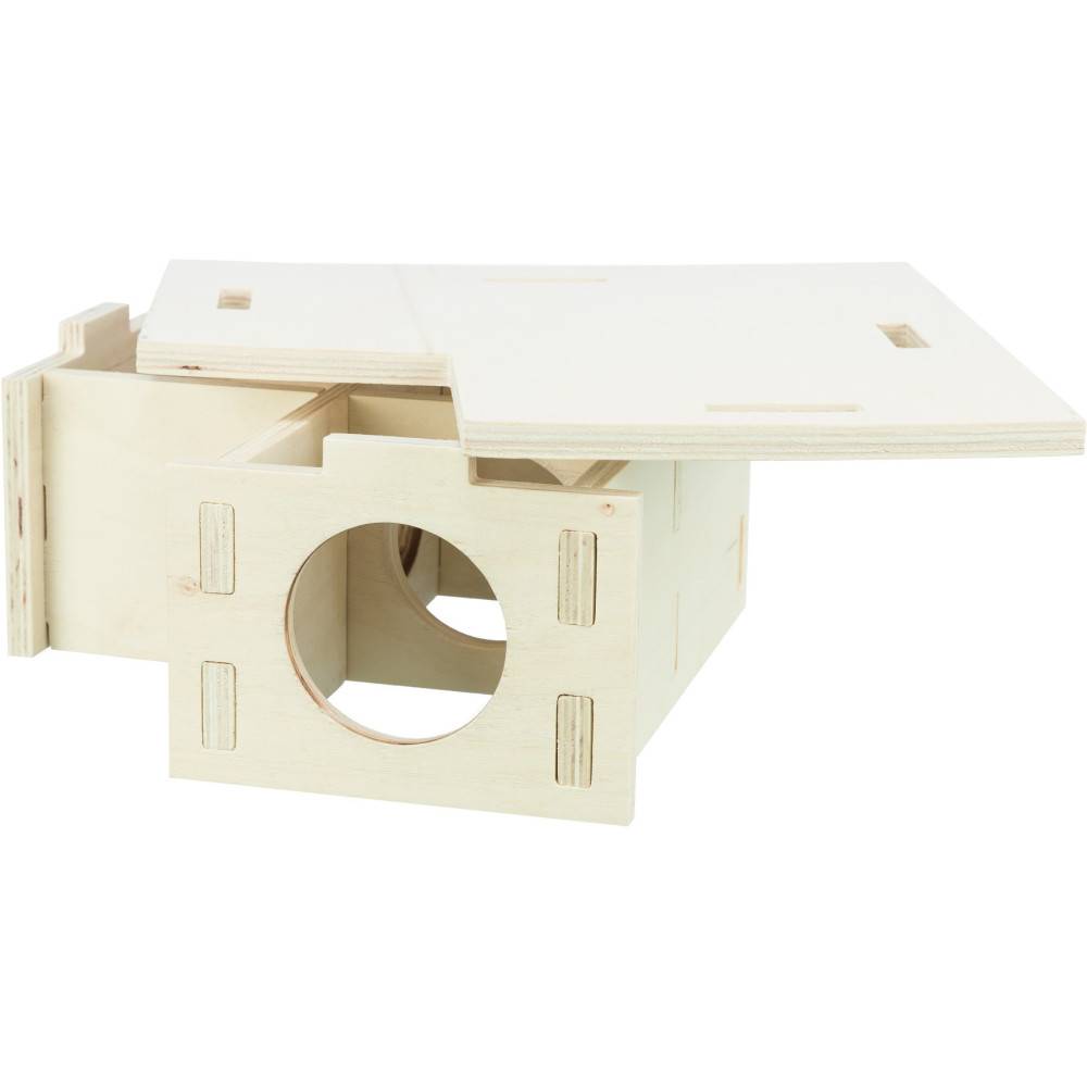 Trixie - Maison emboitable 3 chambres 30 x 12x 30 cm pour grands hamsters, dègues - Imagen 3