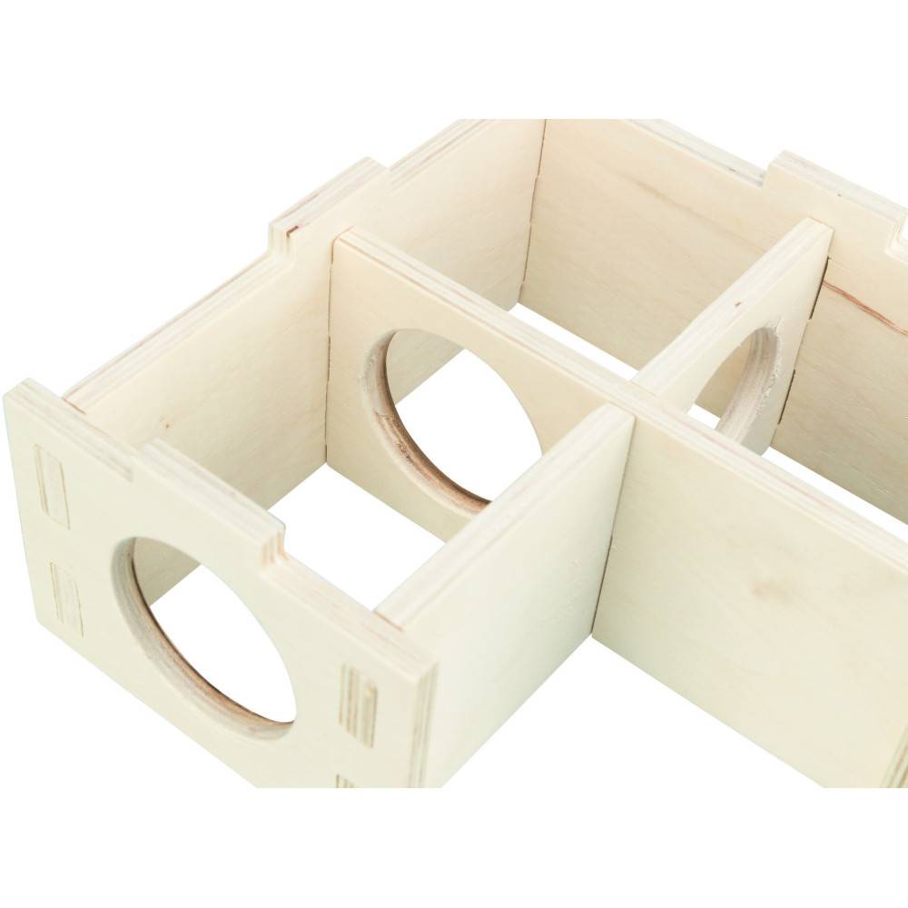 Trixie - Maison emboitable 3 chambres 30 x 12x 30 cm pour grands hamsters, dègues - Imagen 7