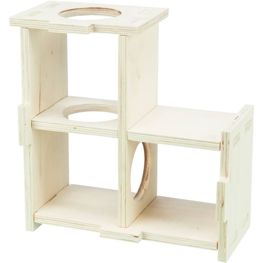 Trixie - Maison emboitable 3 chambres 30 x 12x 30 cm pour grands hamsters, dègues - Imagen 5