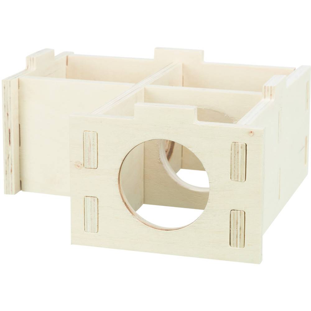 Trixie - Maison emboitable 3 chambres 30 x 12x 30 cm pour grands hamsters, dègues - Imagen 4