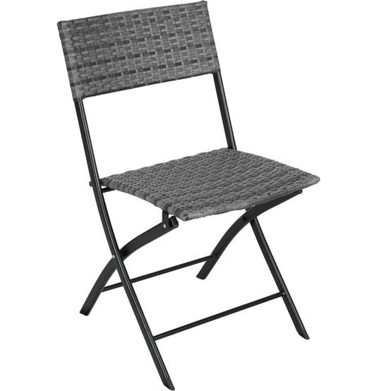 Salon de jardin 2 personnes gris - Image 2