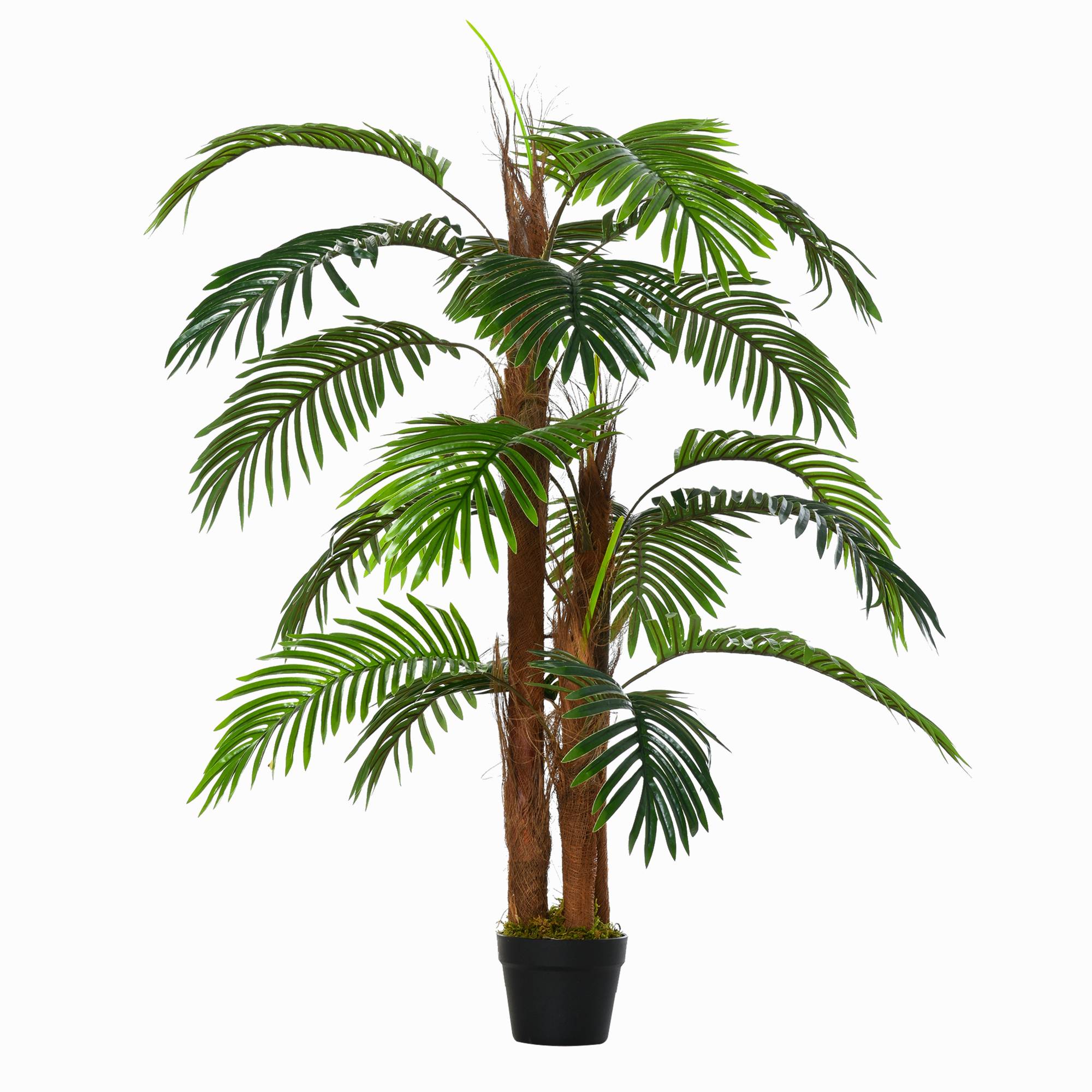 Palmier artificiel plastique vert 90 x 90 x 120 cm - PANGIVO - Image 2