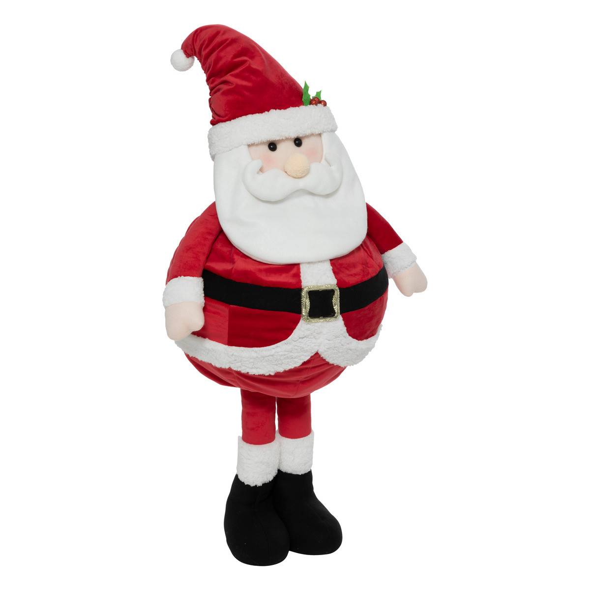 Fééric Lights & Christmas - Déco de Noël Père Noël télescopique en habit rouge et blanc H maxi 110 cm - Imagen 1