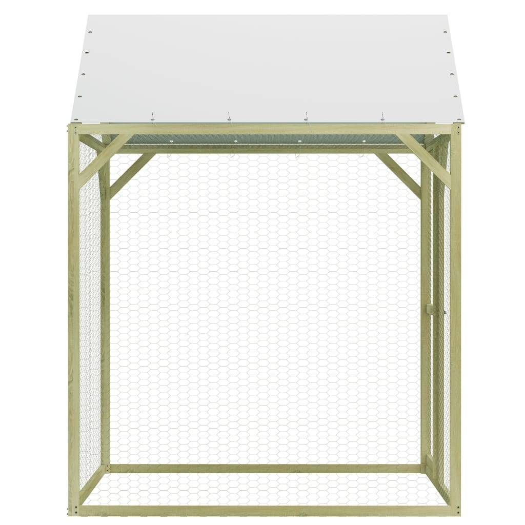 Helloshop26 - Poulailler 1,5 x 1,5 x 2 m pinède imprégnée - Imagen 3