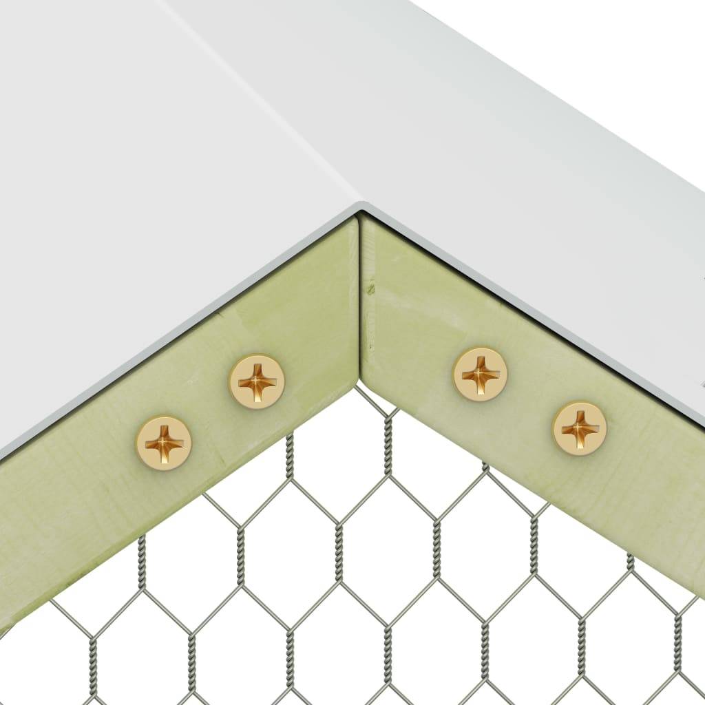 Helloshop26 - Poulailler 1,5 x 1,5 x 2 m pinède imprégnée - Imagen 4