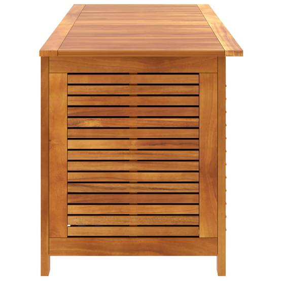 Boîte de rangement de jardin bois d'acacia naturel 150 x 50 x 56 cm - PANGIVO - Image 8