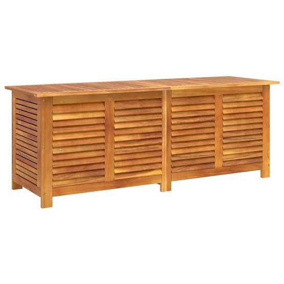 Boîte de rangement de jardin bois d'acacia naturel 150 x 50 x 56 cm - PANGIVO - Image 2