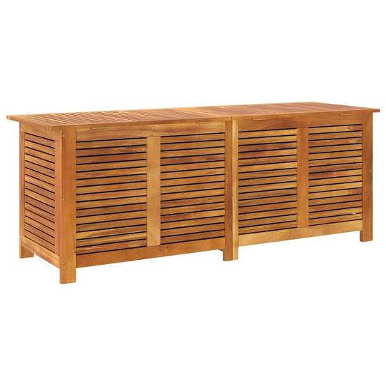 Boîte de rangement de jardin bois d'acacia naturel 150 x 50 x 56 cm - PANGIVO - Image 9