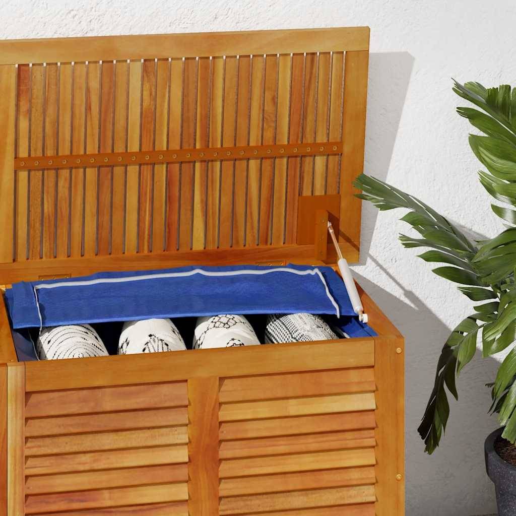 Boîte de rangement de jardin bois d'acacia naturel 150 x 50 x 56 cm - PANGIVO - Image 4