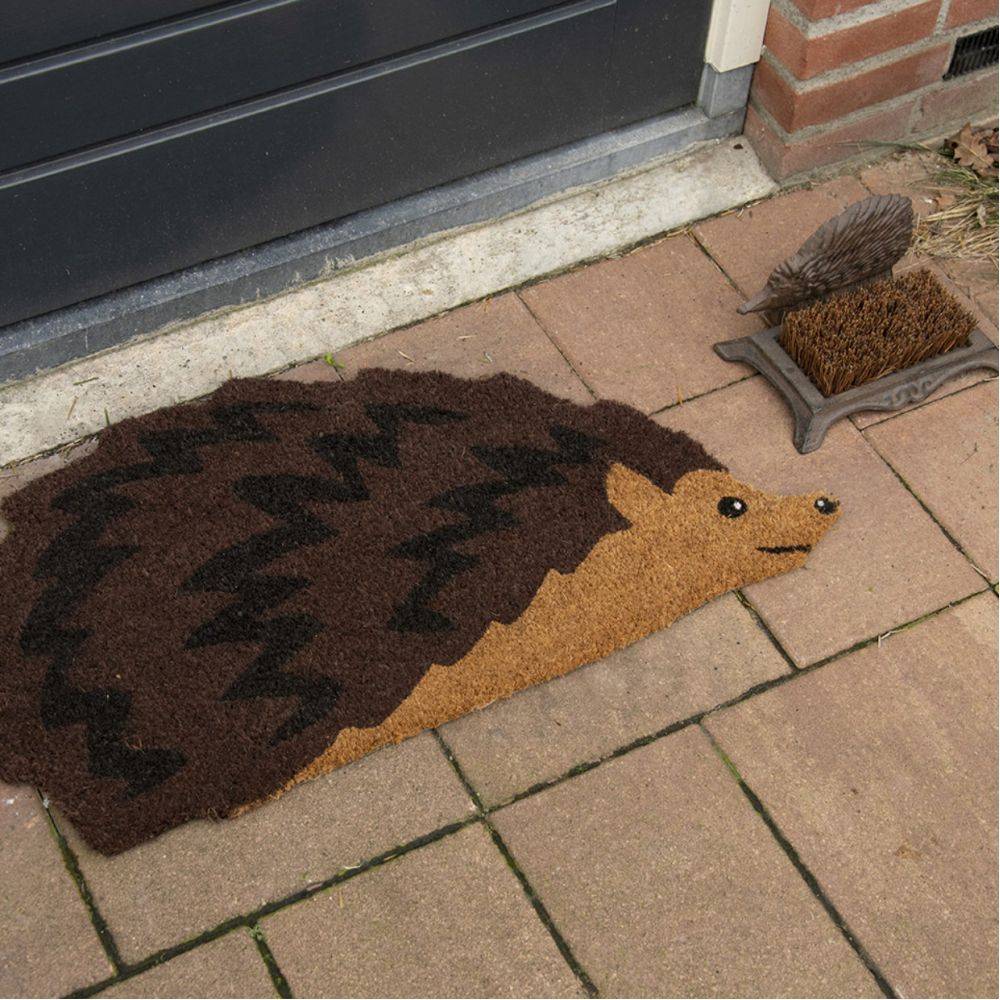 Esschert Design - Paillasson animal en fibres de coco revers antidérapant Hérisson Best For Boots - Imagen 2