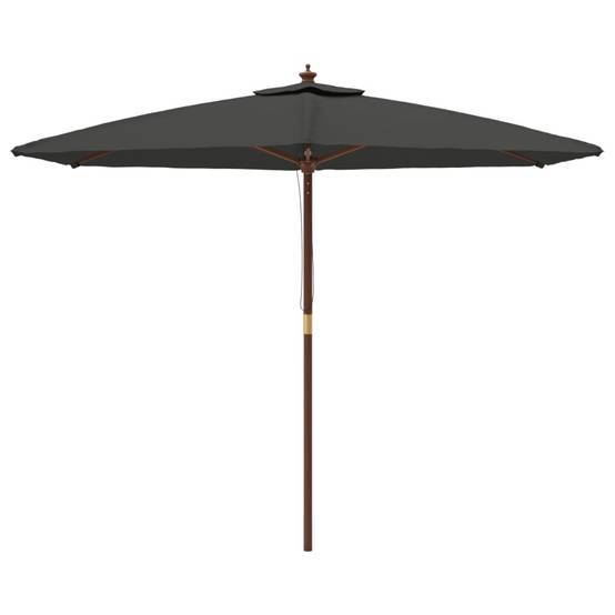 PANGIVO - Parasol de jardin bois dur anthracite 299 x 240 cm - PANGIVO - Image 3