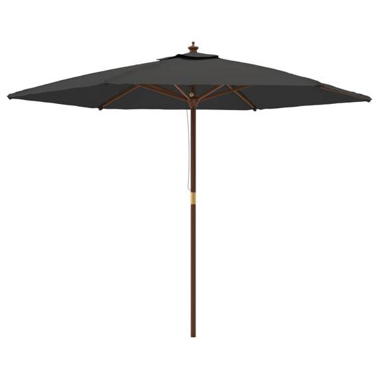 PANGIVO - Parasol de jardin bois dur anthracite 299 x 240 cm - PANGIVO - Image 2