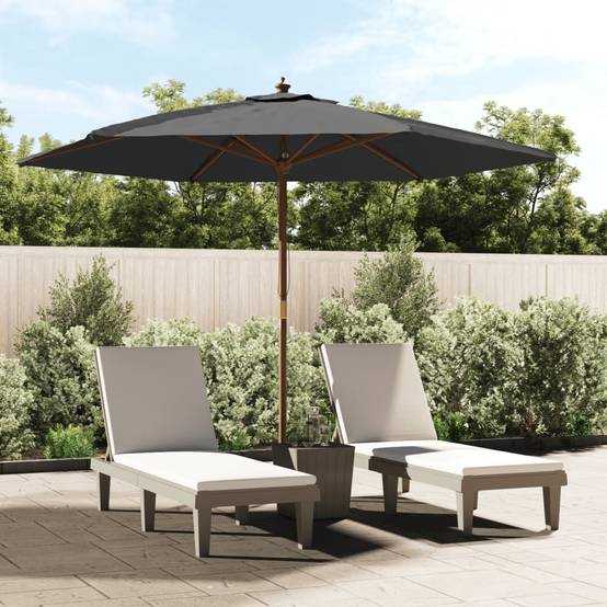 PANGIVO - Parasol de jardin bois dur anthracite 299 x 240 cm - PANGIVO - Image 1