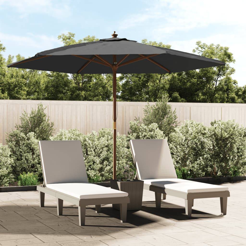 PANGIVO - Parasol de jardin bois dur anthracite 299 x 240 cm - PANGIVO - Image 1
