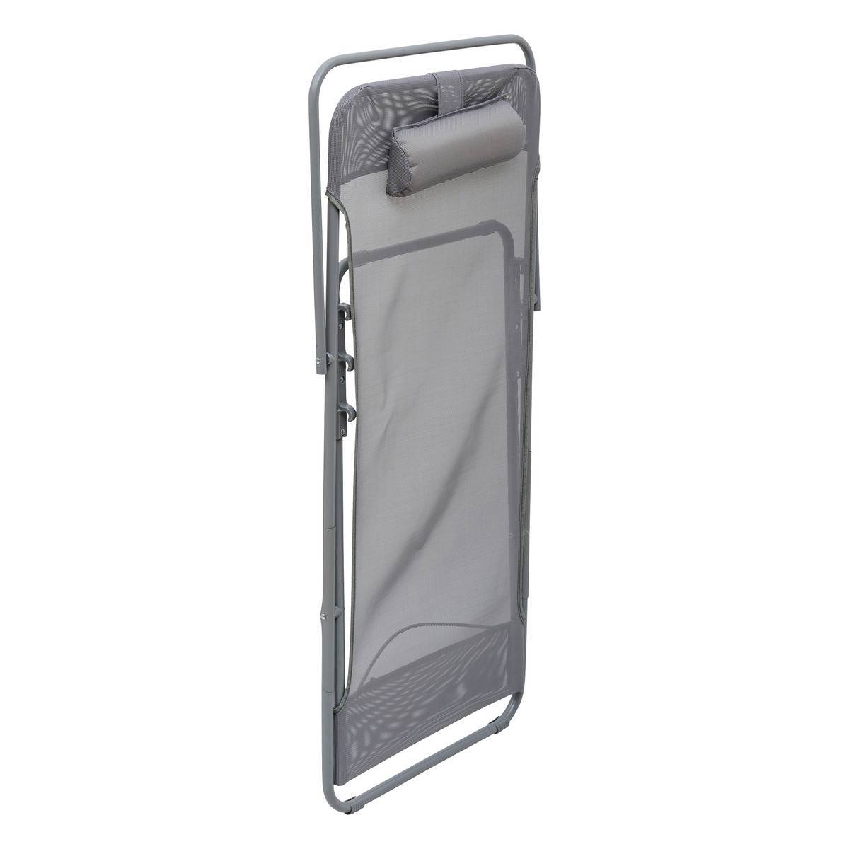 Hesperide - Chilienne pliable "Sétubal" en acier gris - 5five - Image 4