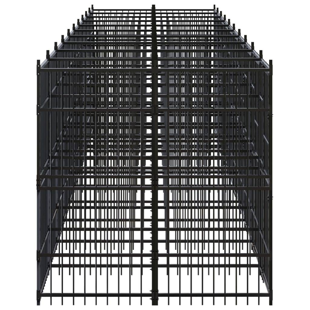 Vidaxl - Chenil d'extérieur pour chiens Acier 18,43 m² vidaXL 3097945 - Imagen 10