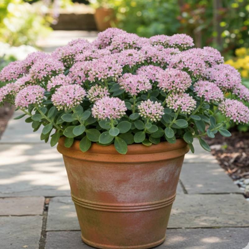 Orpin de Siebold, Sedum à fleurs Rose/ - feuillage Persistant - Godet - 5/20 cm - Imagen 3