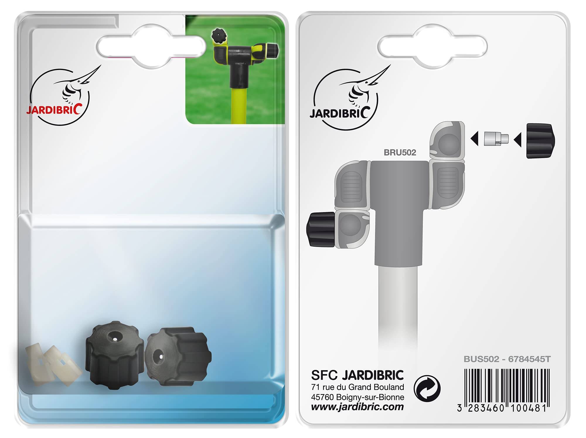 Jardibric - Kit de 2 Buses de Remplacement pour BRU502 Jardibric Brumisateur de Plein air sur Pied avec 2 tête orientables à 360° - Image 2