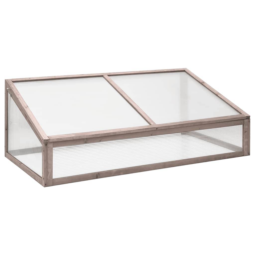 PANGIVO - Serre bois de sapin gris 110 x 56 x 39 cm - PANGIVO