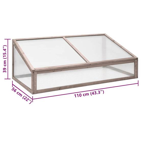 PANGIVO - Serre bois de sapin gris 110 x 56 x 39 cm - PANGIVO - Image 7