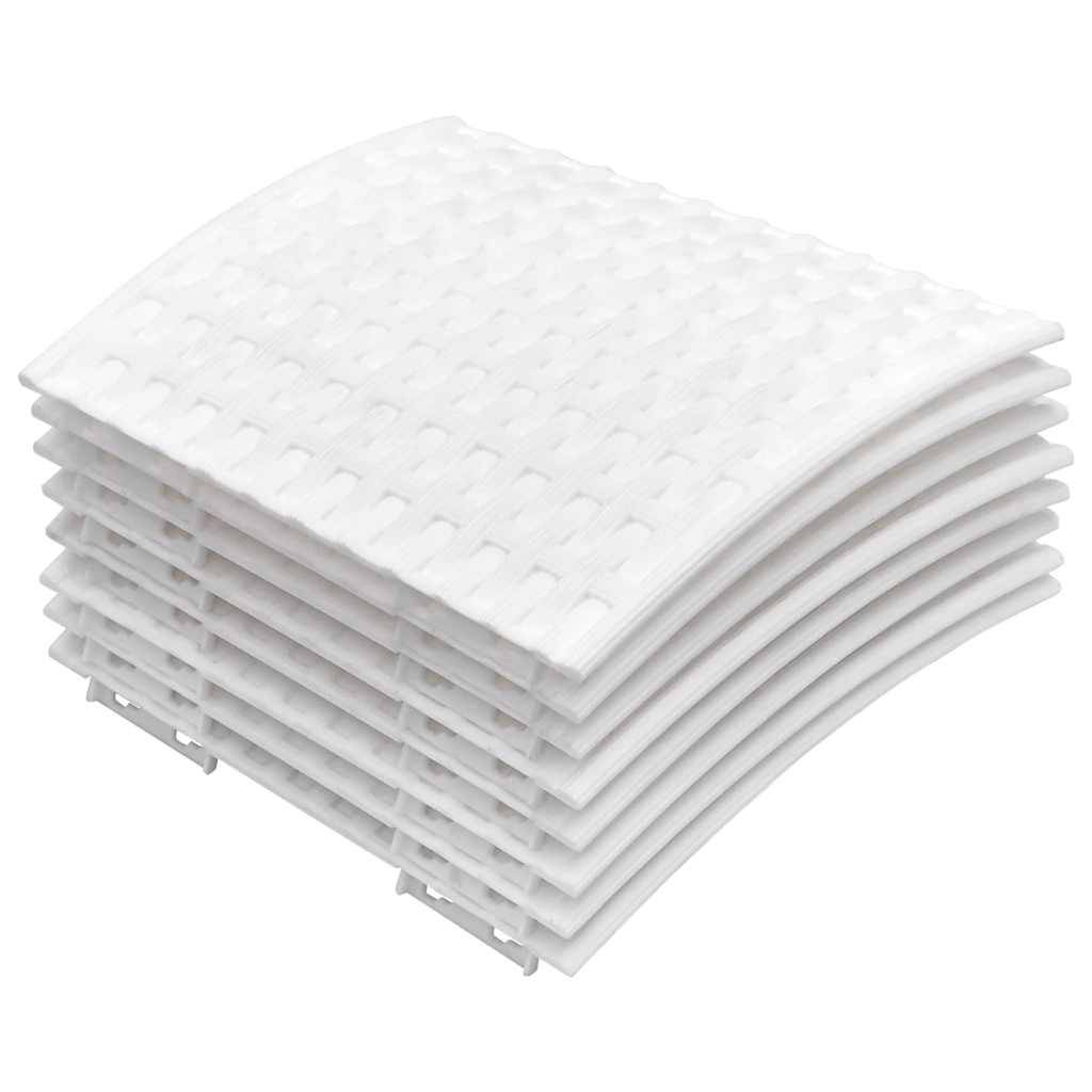 Vidaxl - Jupe de sapin de Noël-Collier de sapin de Noël-Cache pied de sapin blanc Ø65x23 cm plastique - Image 3