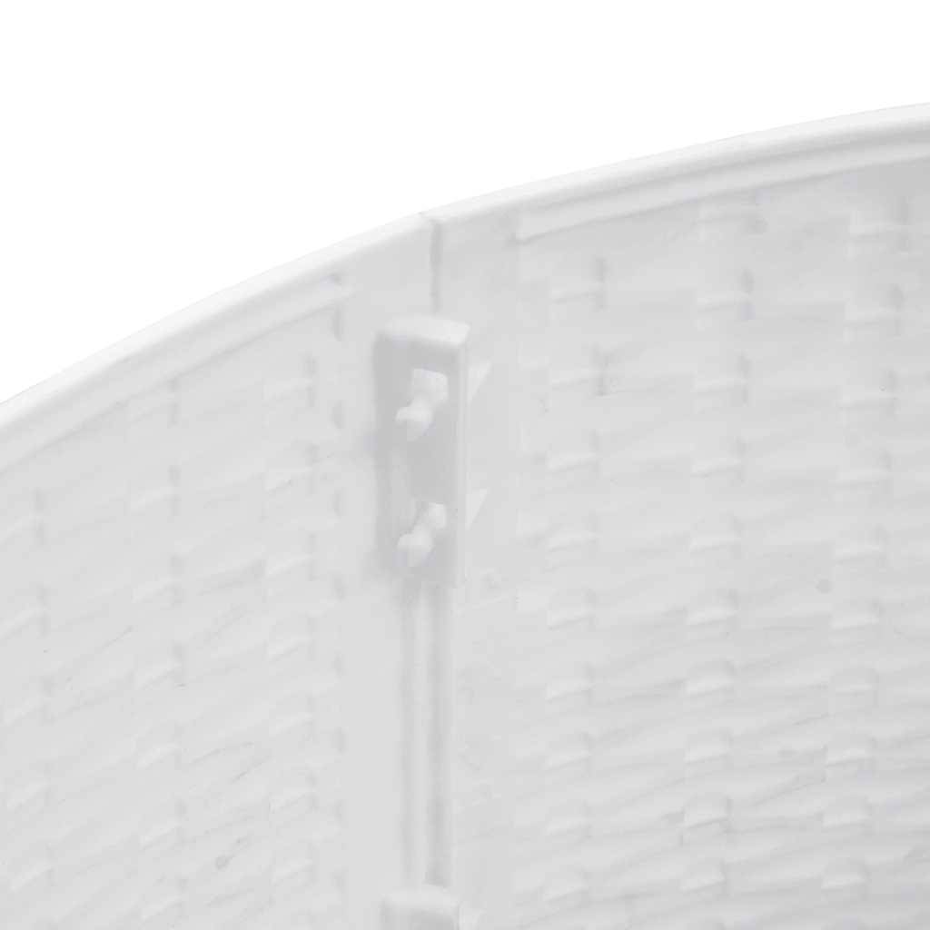 Vidaxl - Jupe de sapin de Noël-Collier de sapin de Noël-Cache pied de sapin blanc Ø65x23 cm plastique - Image 8