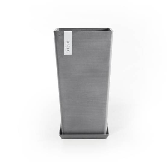 Ecopots - Pot Haut Rotterdam 56 Gris - 31 x 31 x H. 56 cm - 36,2 L ECOPOTS - Imagen 4