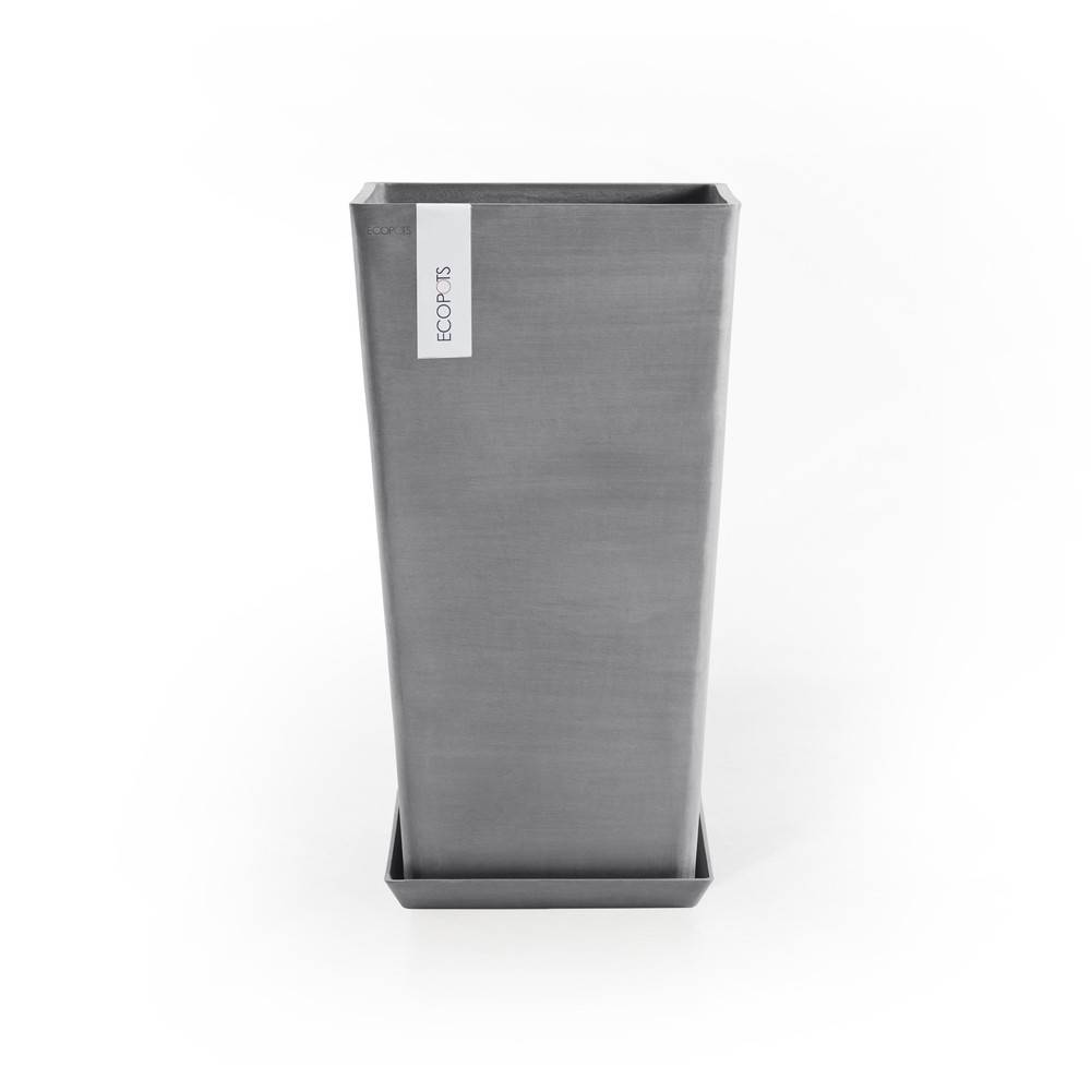 Ecopots - Pot Haut Rotterdam 56 Gris - 31 x 31 x H. 56 cm - 36,2 L ECOPOTS - Imagen 4