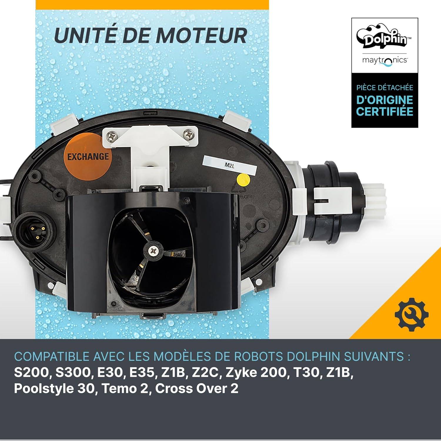 Dolphin - Moteur pour robot dolphin s200, s300, e30 etc... Voir liste 9995387-ASSY Dolphin - Imagen 2