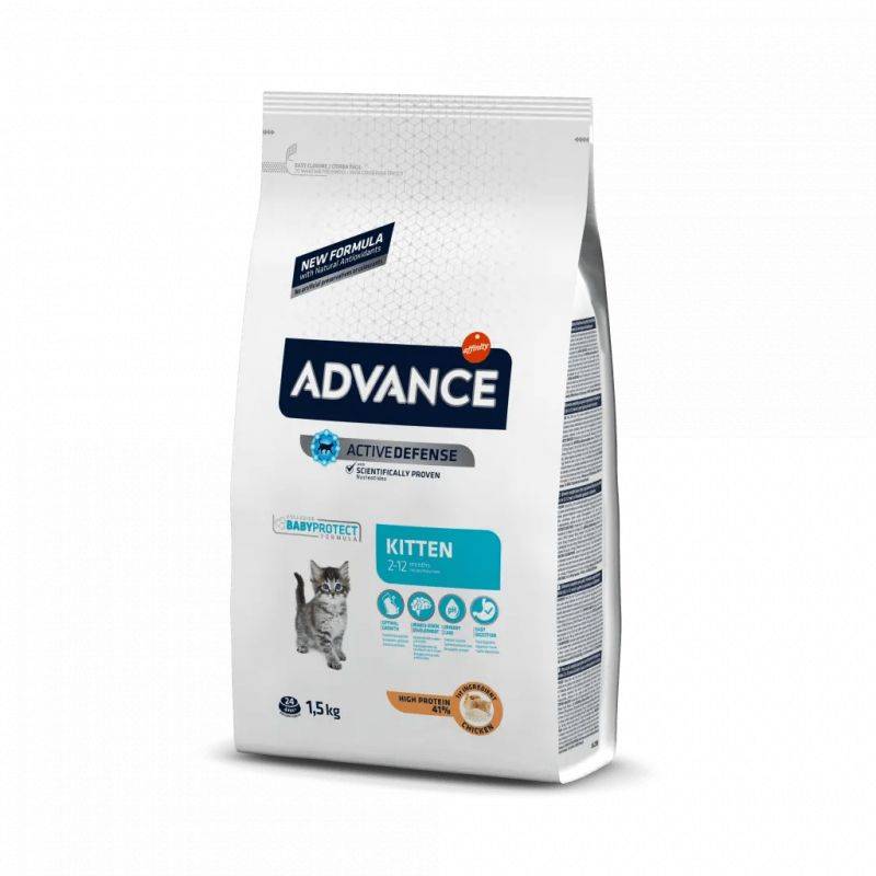 ADVANCE Kitten - Croquettes au Poulet et Riz pour Chaton 10 kg - Image 1