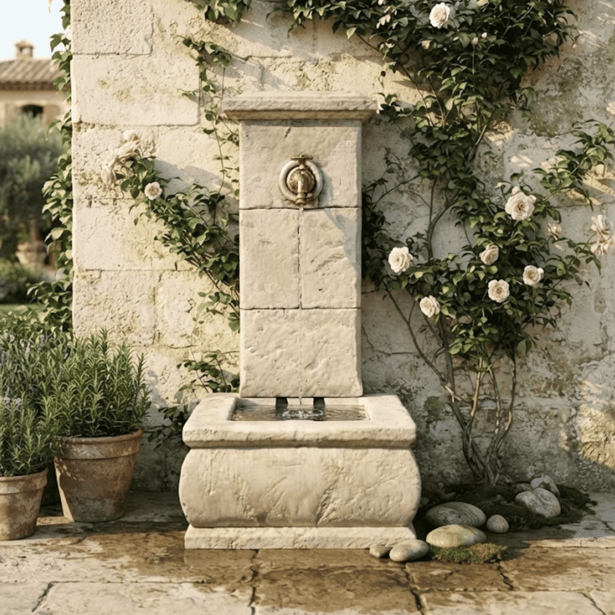 Fontaine de Jardin en Pierre Napoli - Image 2