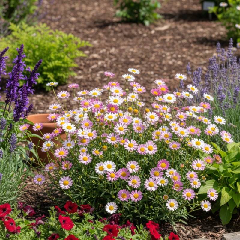 Vergerette de Karvinski, Erigeron à fleurs Rose/Blanche - feuillage Persistant - Godet - 5/20 cm - Image 3