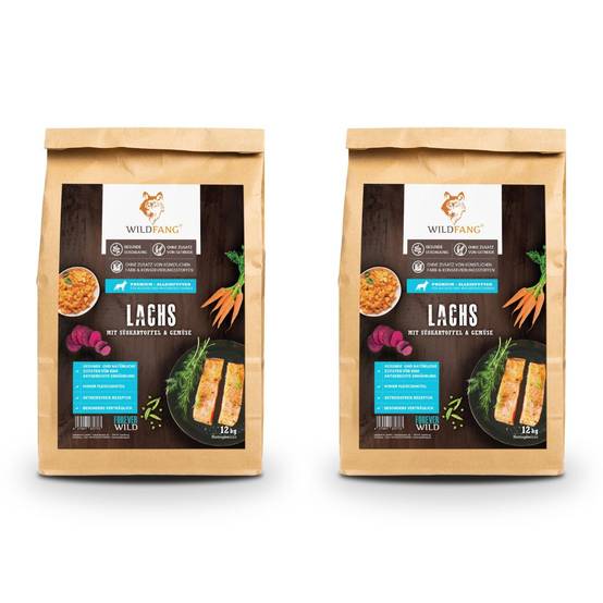 Wildfang - Wildfang Aliments secs juniors avec saumon pour chiots - sans céréales - 2 x 2 kg - Image 1