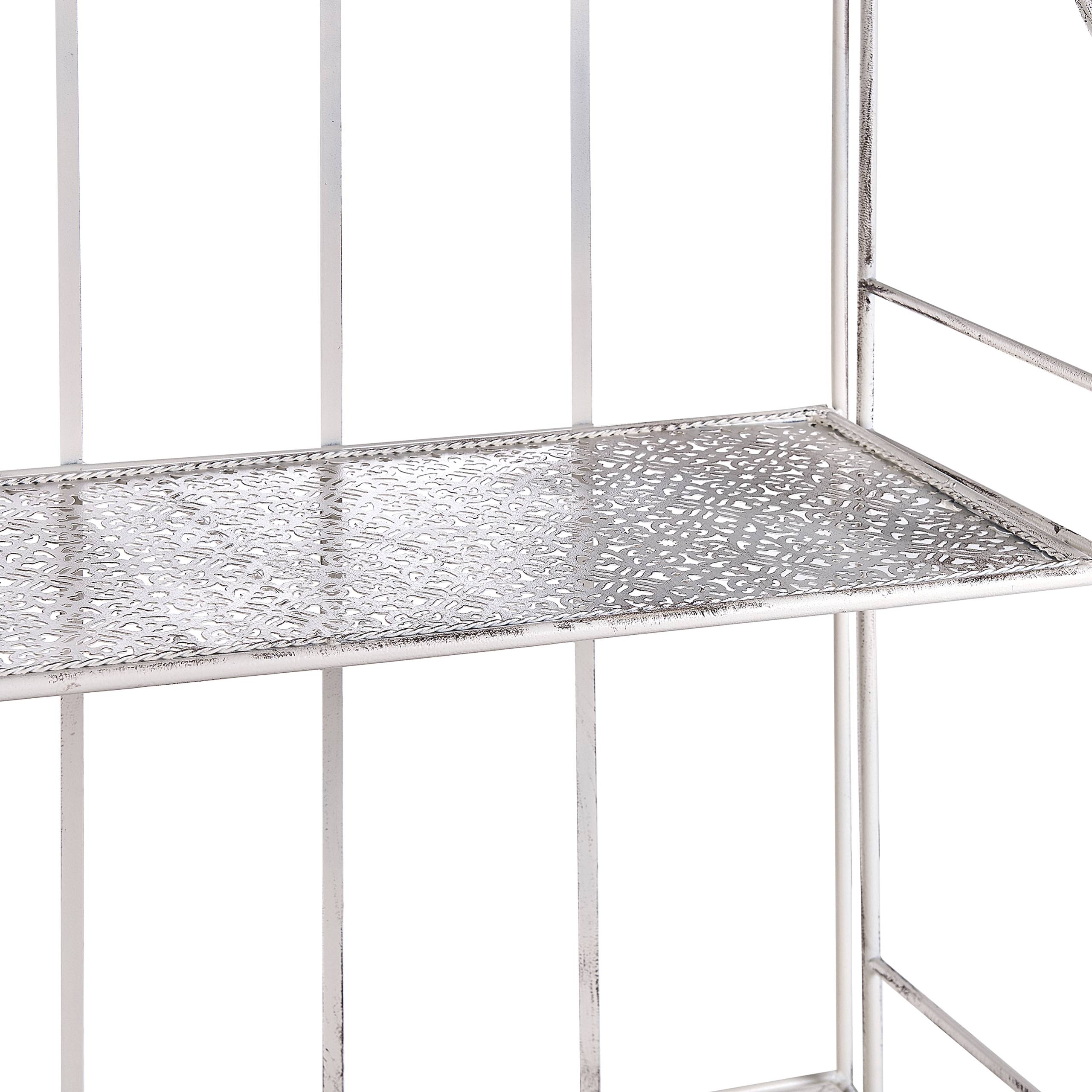 Beliani - Étagère de salle de bain Métal Blanc PADUA - Beliani - Imagen 8