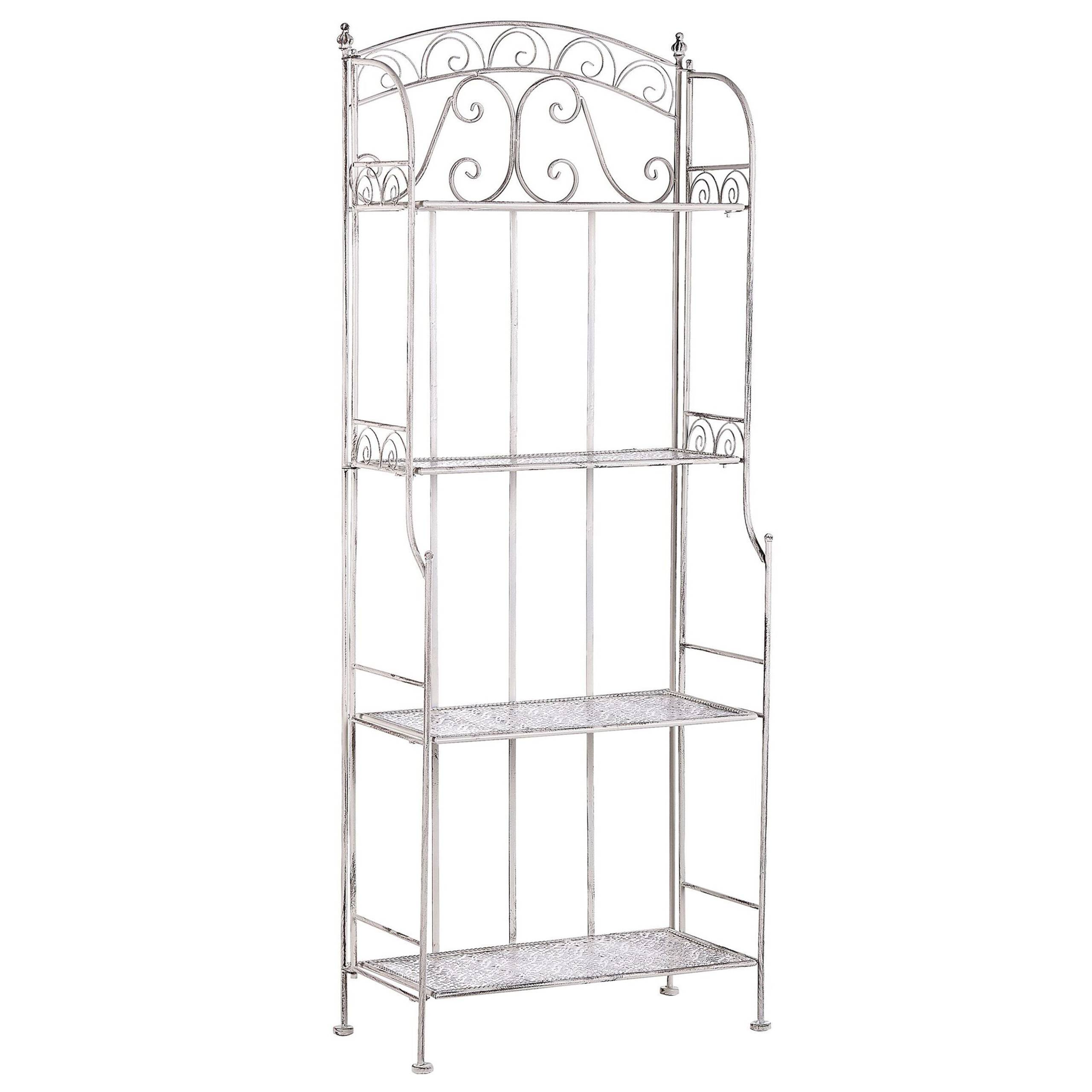 Beliani - Étagère de salle de bain Métal Blanc PADUA - Beliani - Imagen 2