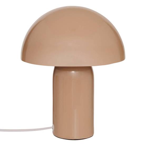 Lampe champignon H24,5 cm Lito métal beige Atmosphera - Image 1