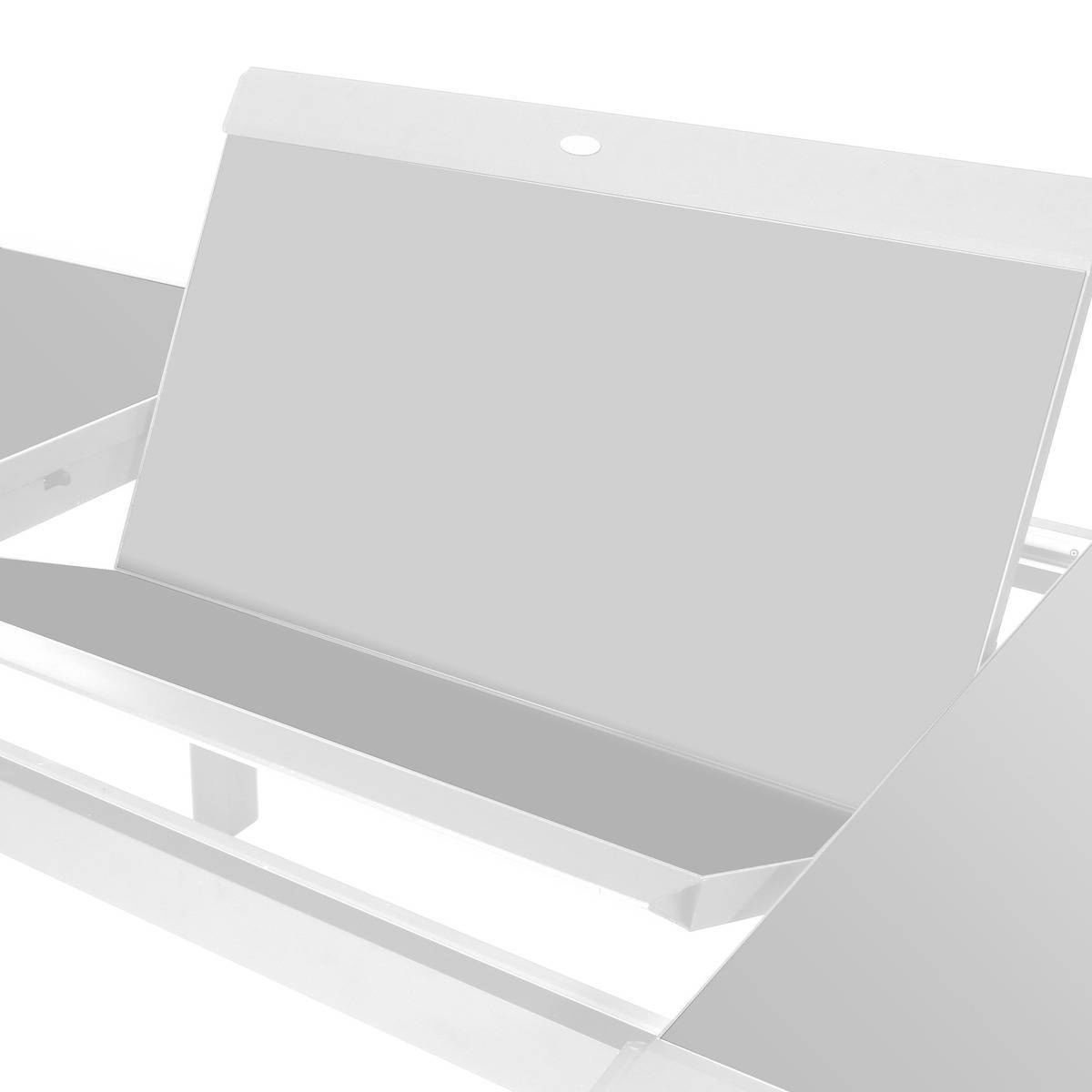 Hesperide - Table de jardin extensible "Allure" gris & blanc 10 places en aluminium traité époxy Hespéride - Imagen 4