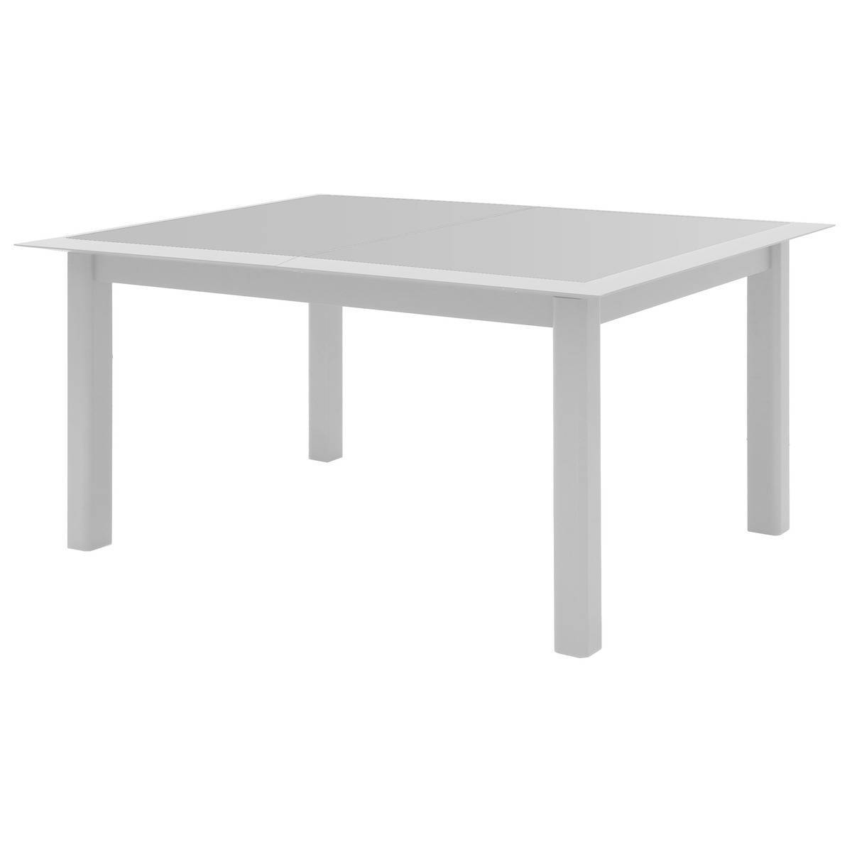 Hesperide - Table de jardin extensible "Allure" gris & blanc 10 places en aluminium traité époxy Hespéride - Imagen 1